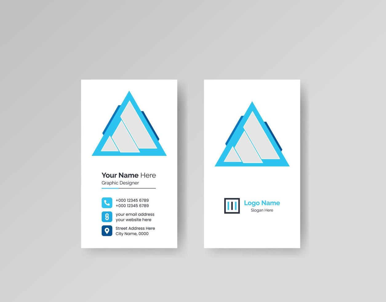 Modern Creative and Clean Business Card Design Template Vector