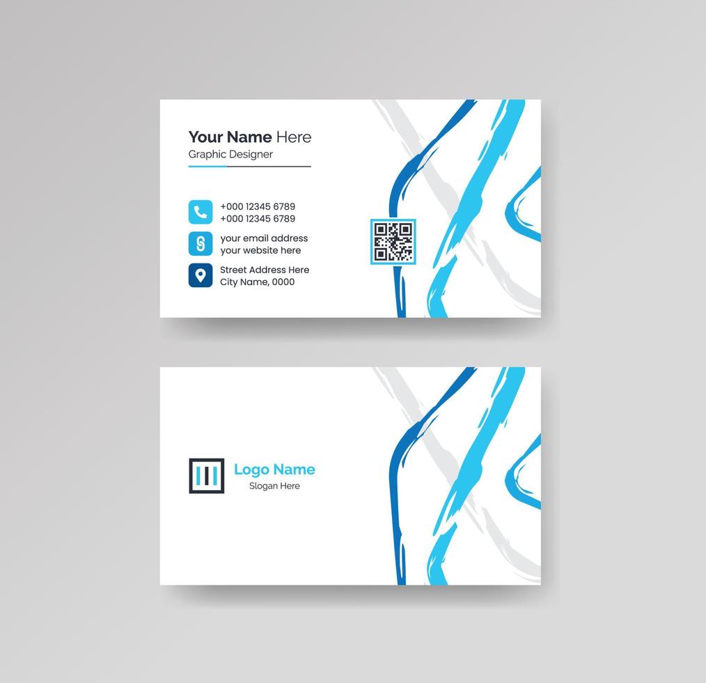 Modern Creative and Clean Business Card Design Template Vector