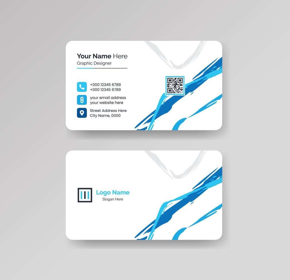 Modern Creative and Clean Business Card Design Template Vector
