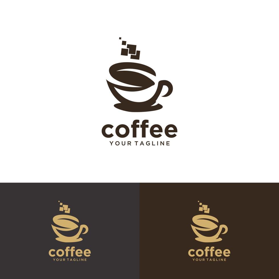 Mobilecoffee modern logo icon vector template