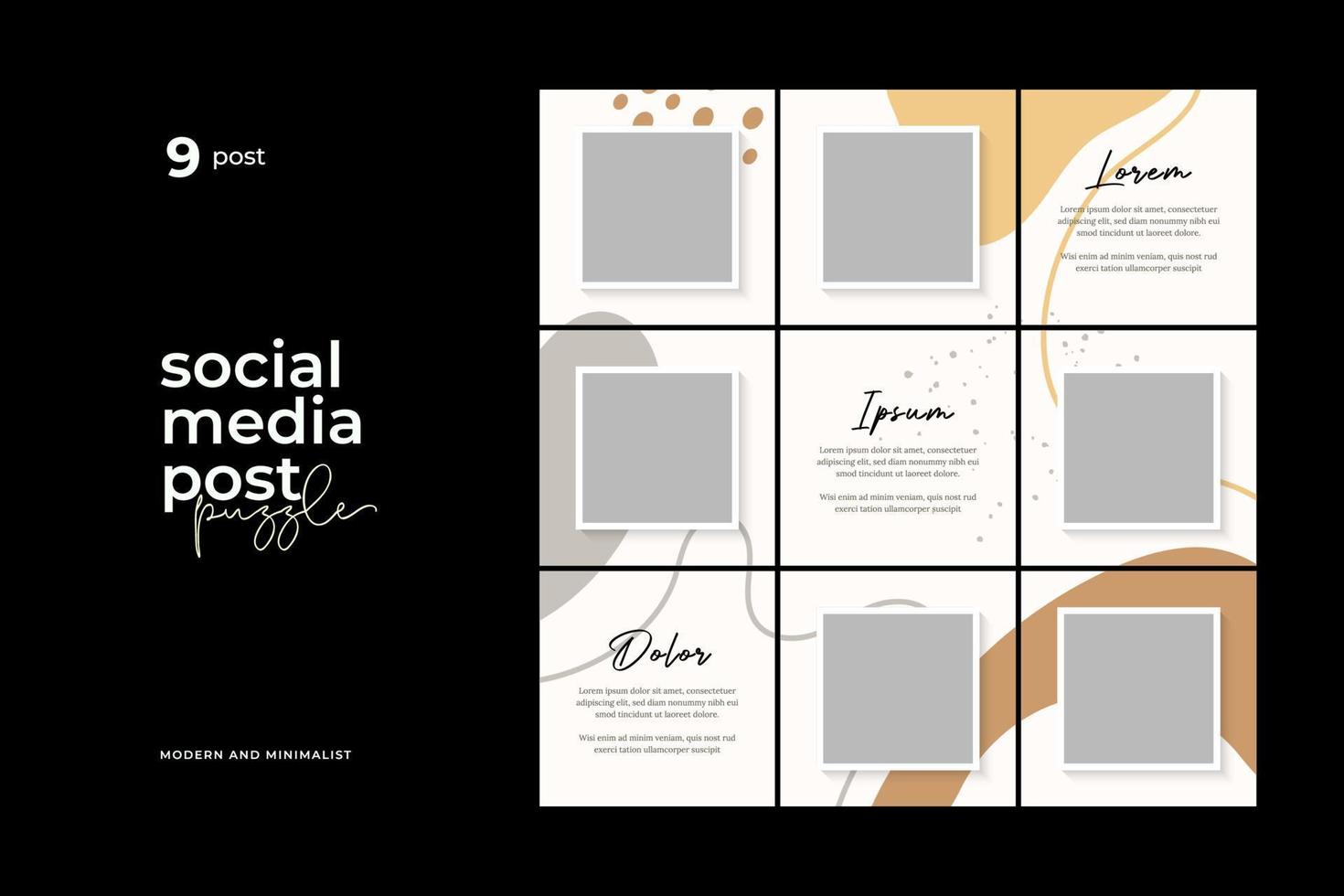 Social media template banner for promotion vector