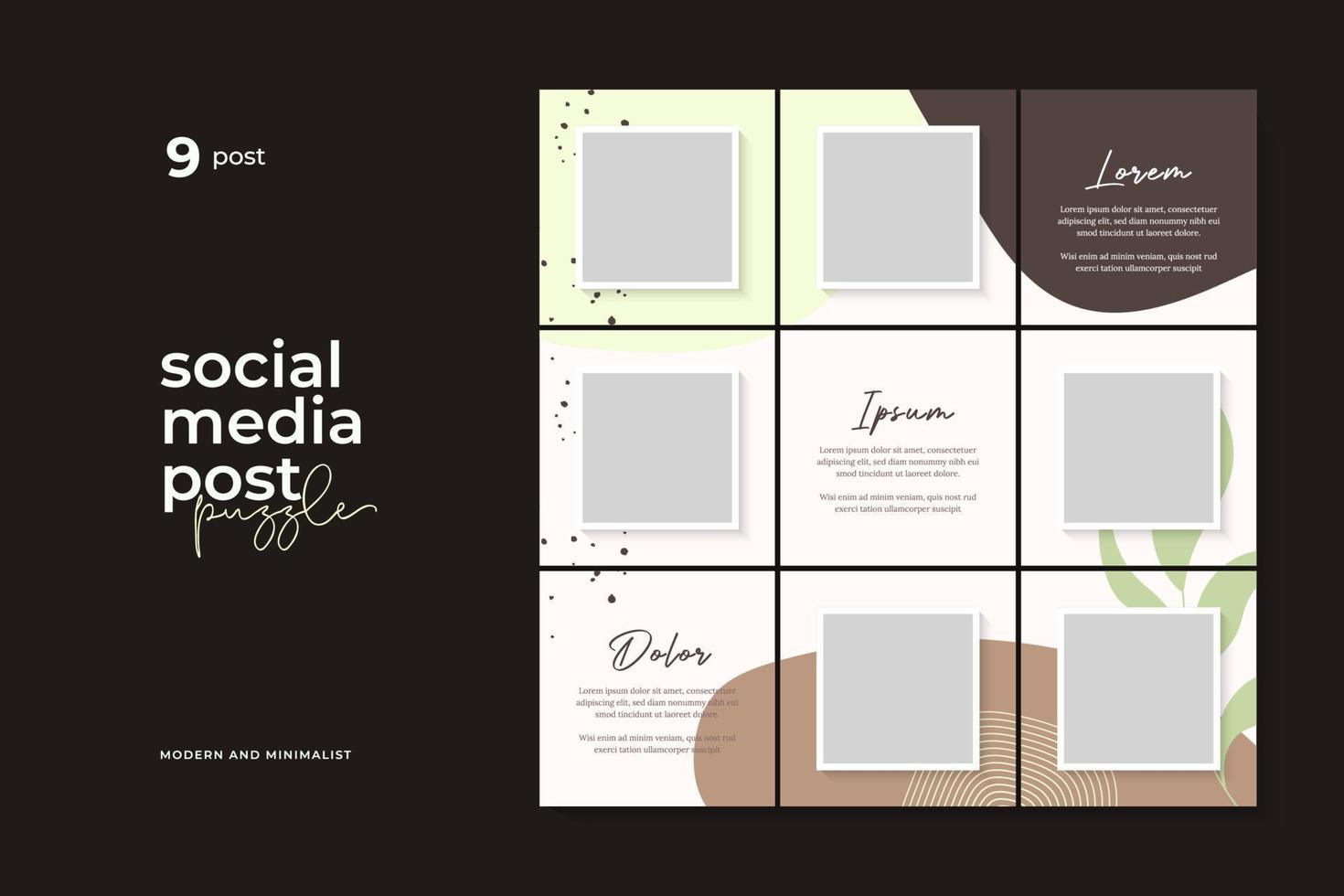 Social media template banner for promotion vector