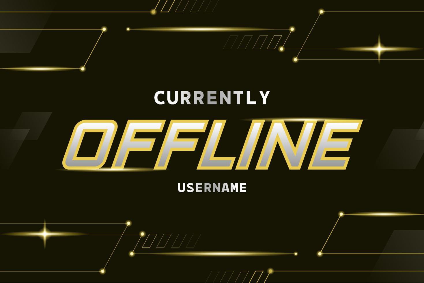 Yellow Offline Game Banner vector