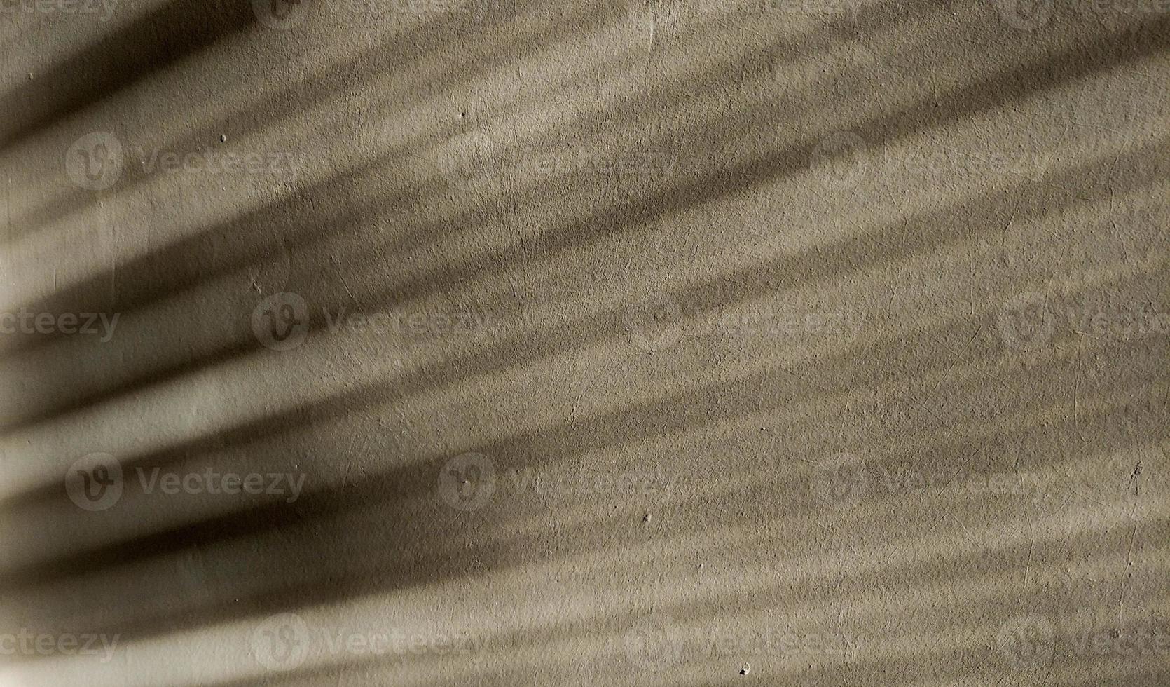Shadow of bamboo curtains in the afternoon. Light and shadow concept. photo