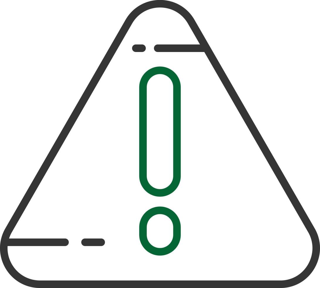 Alert Line Two Color vector