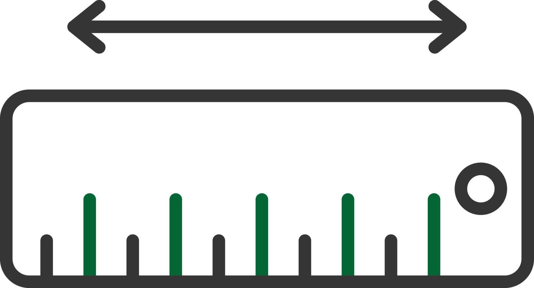 Measure Line Two Color vector