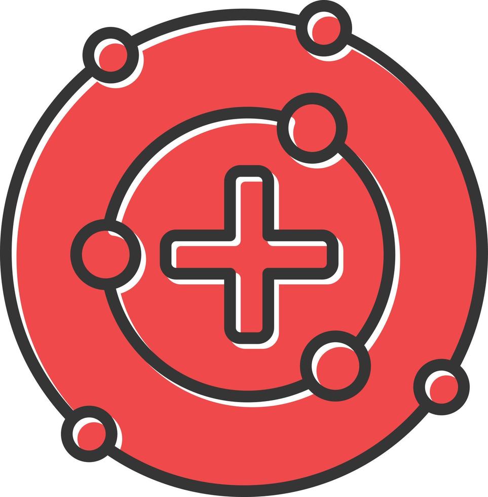 Proton Filled Icon vector