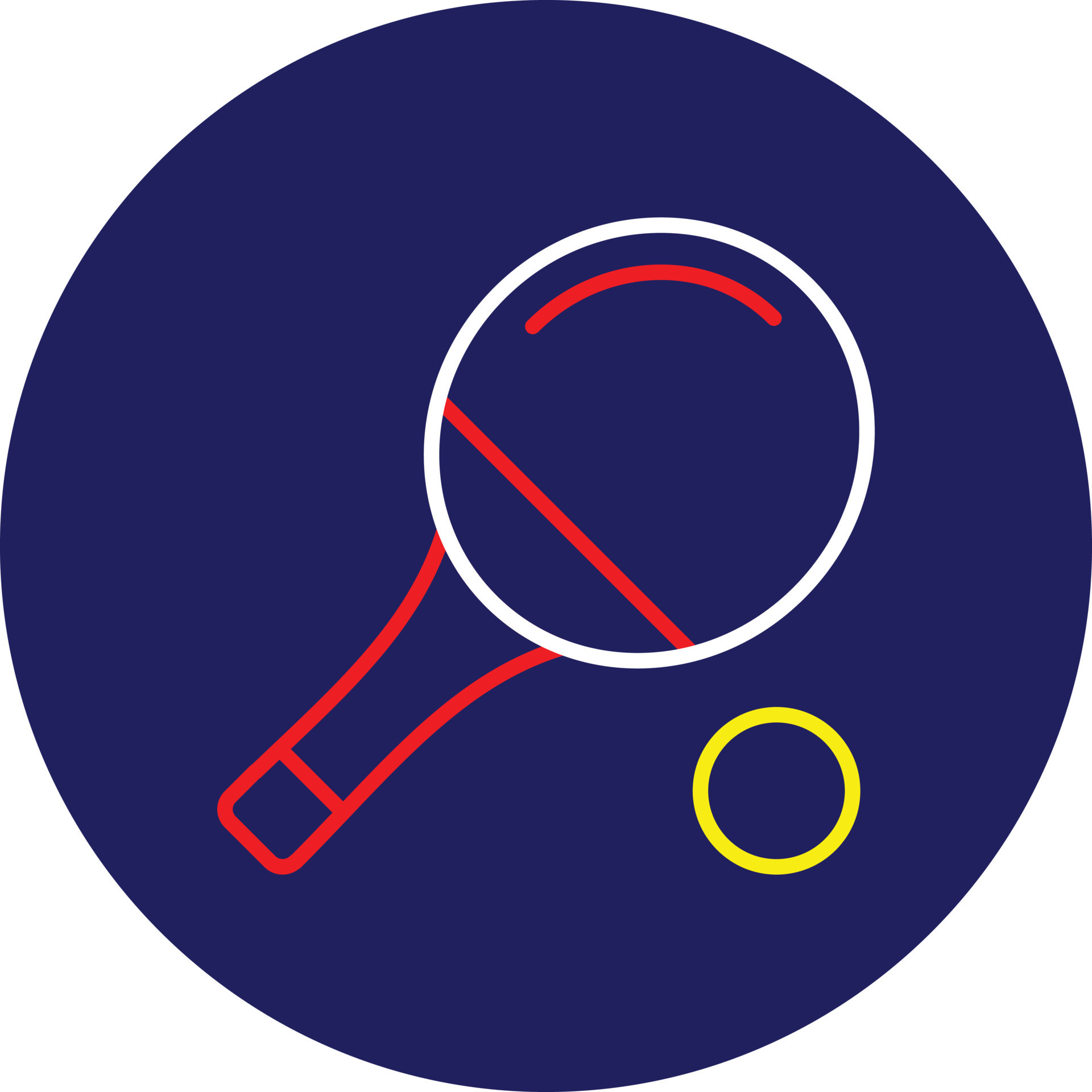Ping pong line multicolor 9727733 vector art at vecteezy