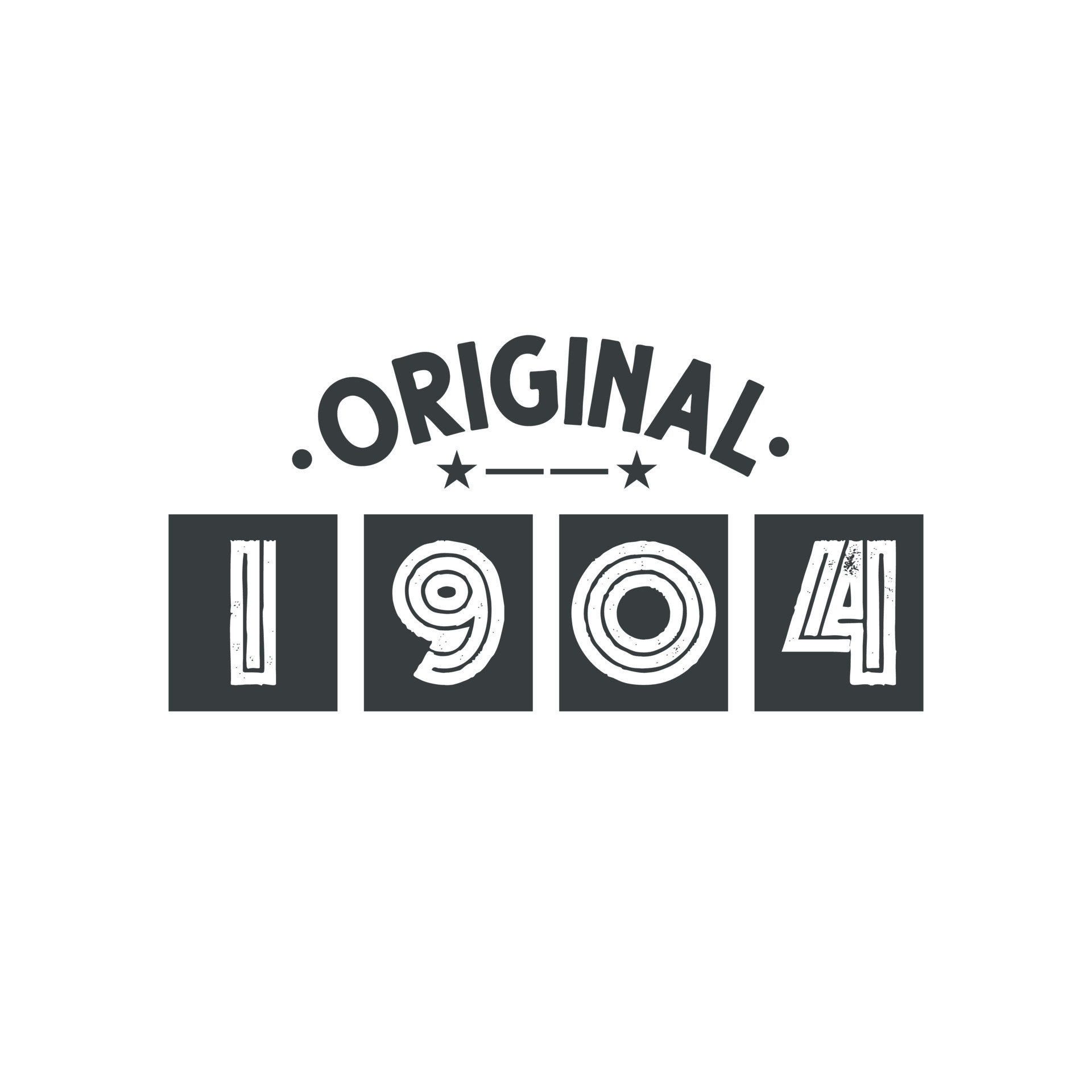 nacido en 1904 cumpleaños retro vintage, original 1904 9727933 Vector