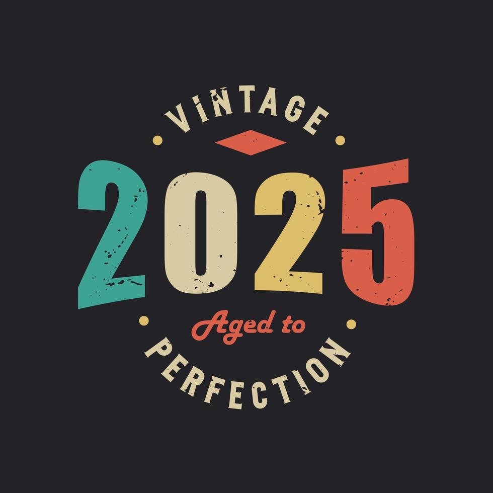 Vintage 2025 Aged To Perfection 2025 Vintage Retro Birthday 9728220 Vector Art At Vecteezy Vintage 2025 Aged To Perfection 2025 Vintage Retro Birthday 9728220 Vector Art At Vecteezy