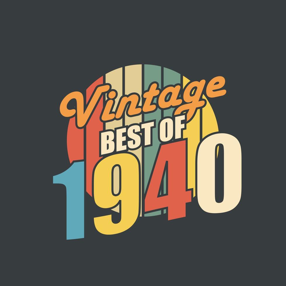 Vintage Best of 1941. 1941 Vintage Retro Birthday vector