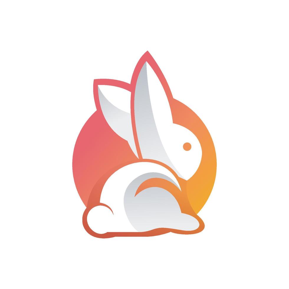 rabbit logo vector
