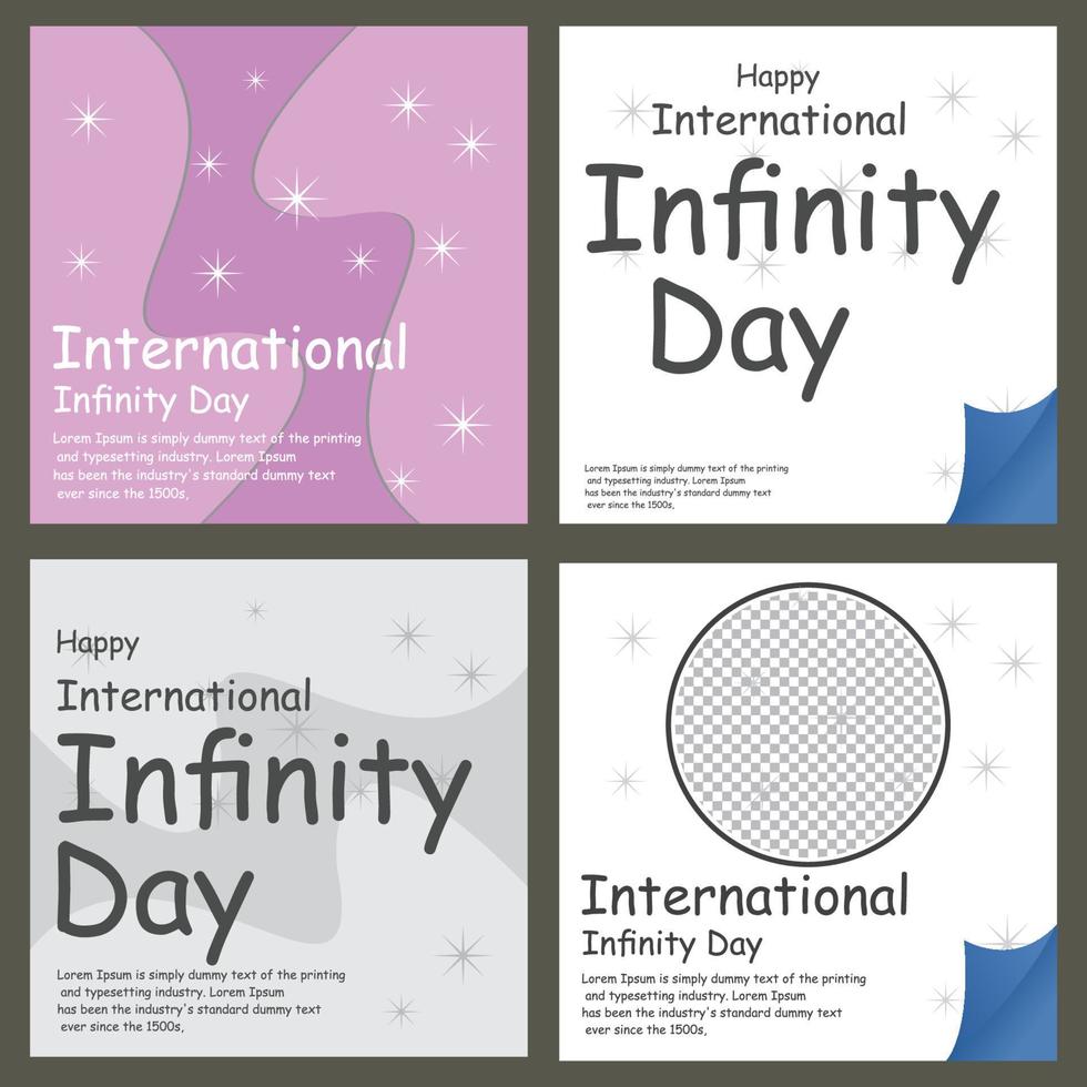 happy  international infinity day vector