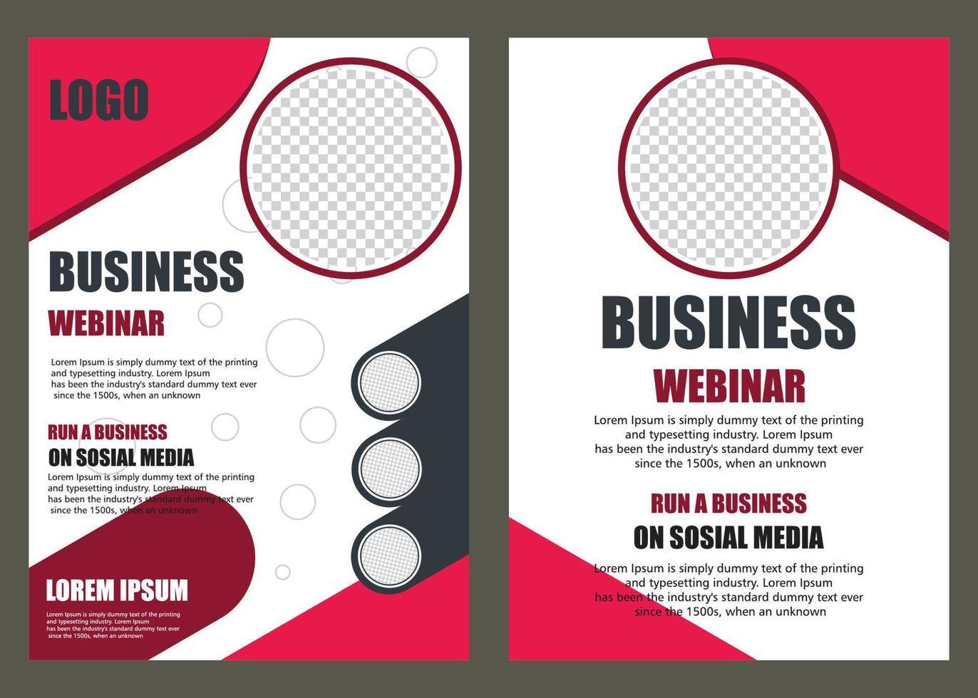 business flayer banner template vector