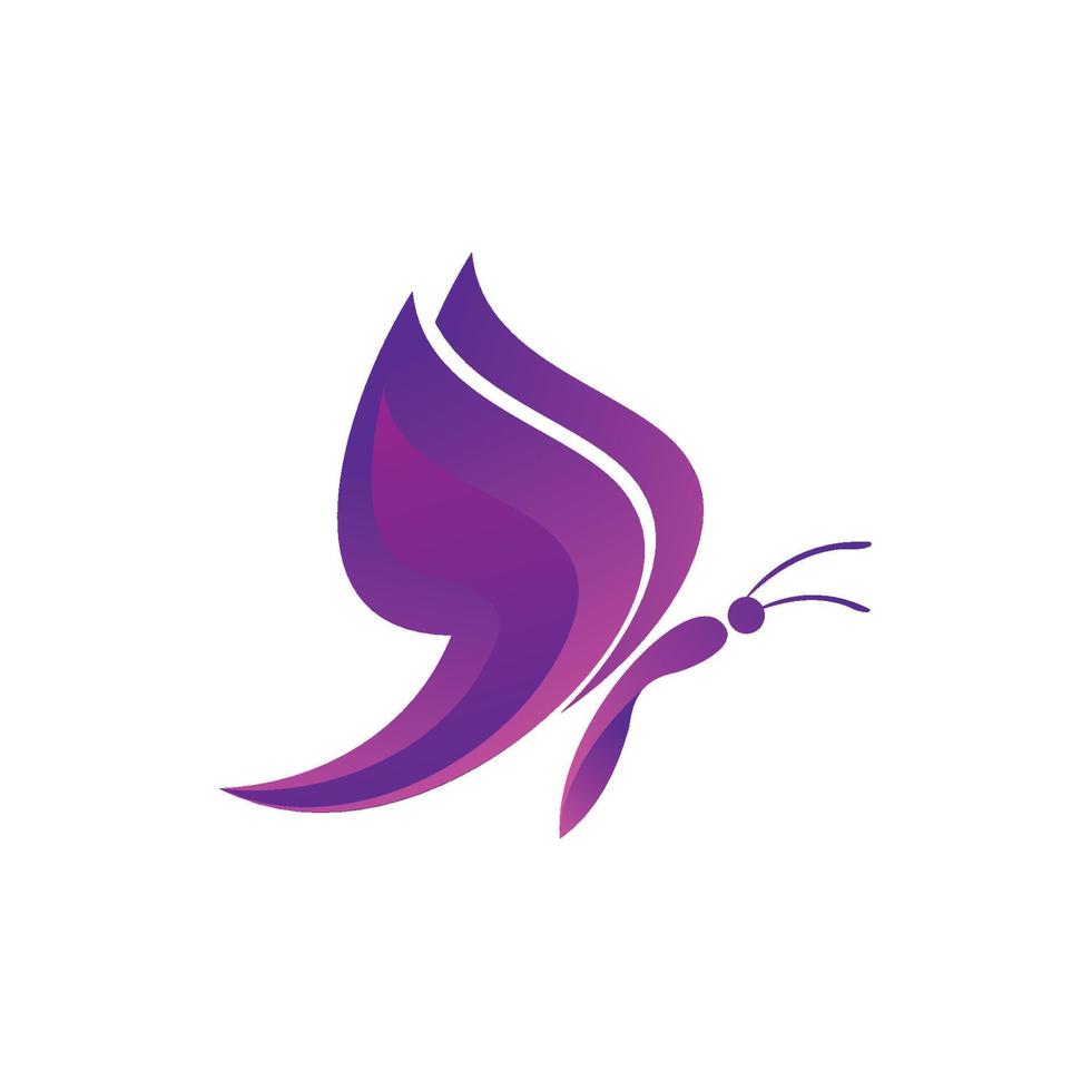 butterfly logo vector