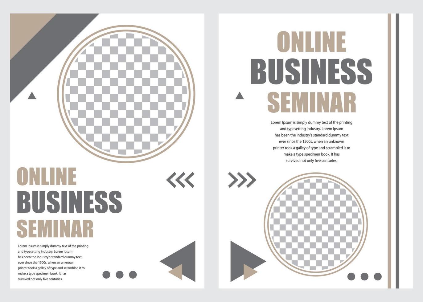 flyer business model banner template vector