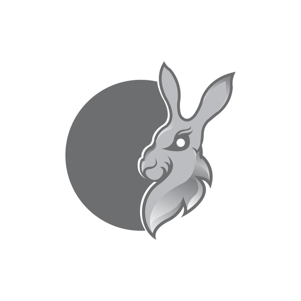 rabbit logo vector