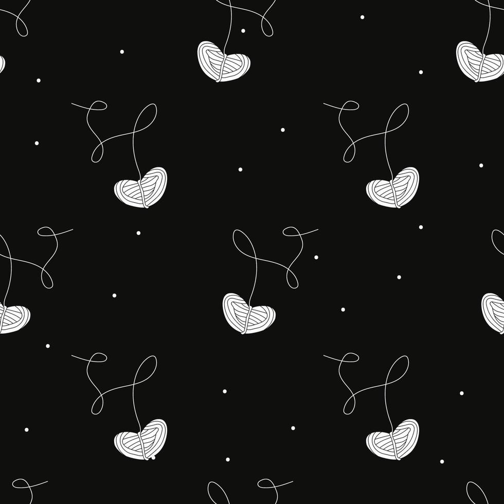 Vector flat hand drawn seamless pattern