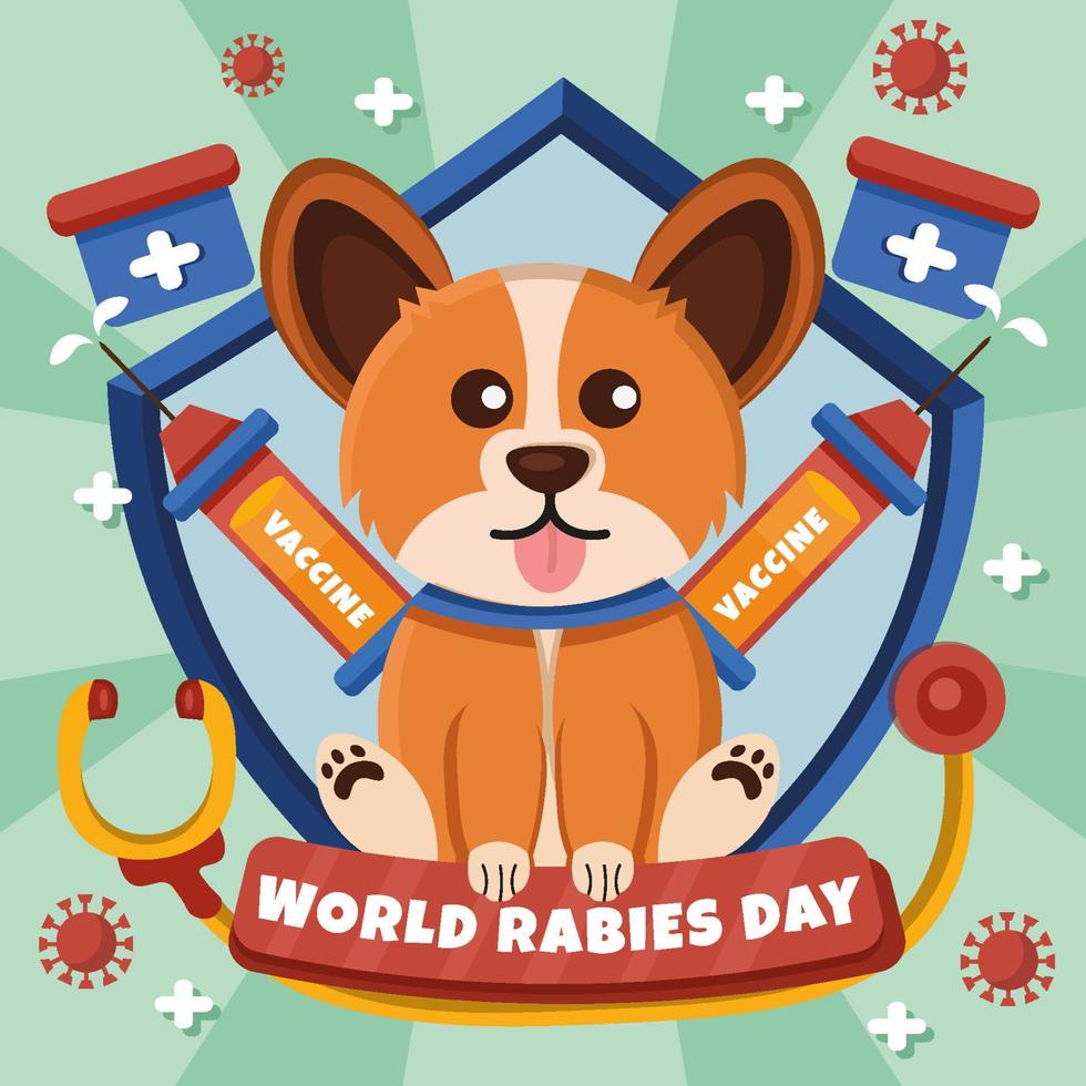 World Rabies Day Concept vector