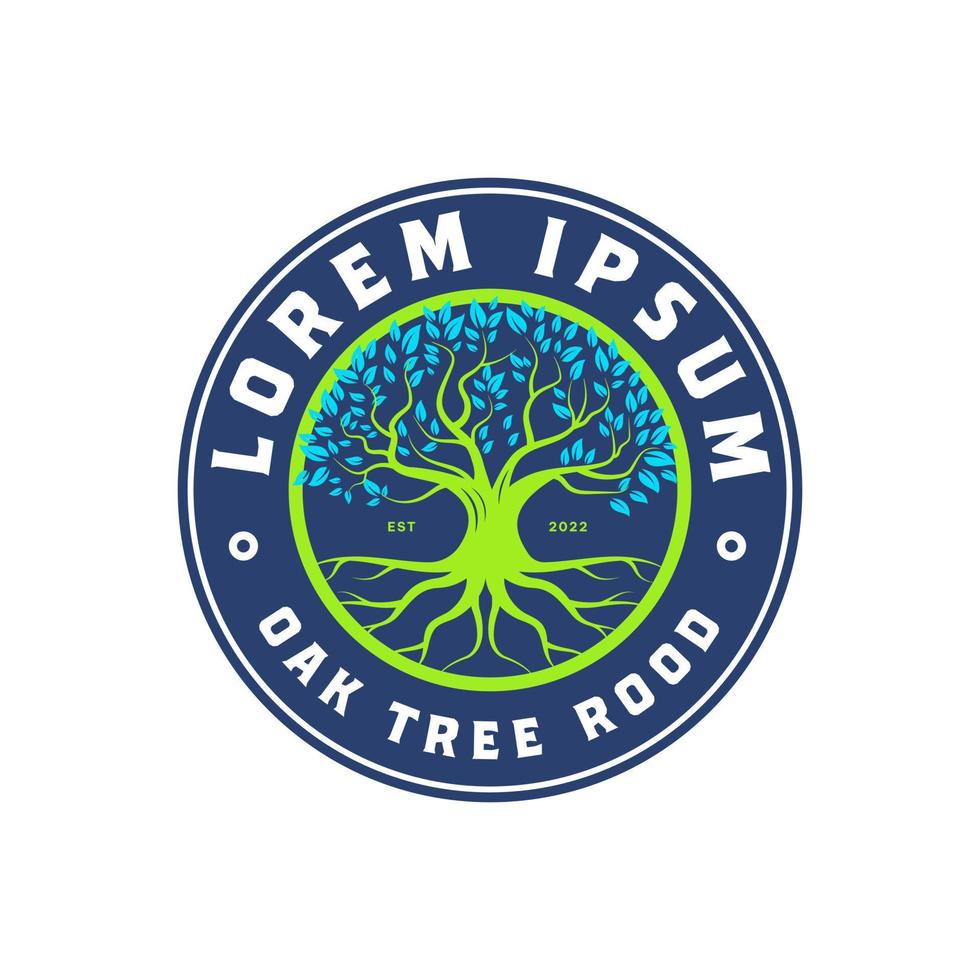 árbol de la vida familiar abstracto, vector raíz sello sello emblema logotipo diseño inspiración árbol de la vida, símbolo, plantilla