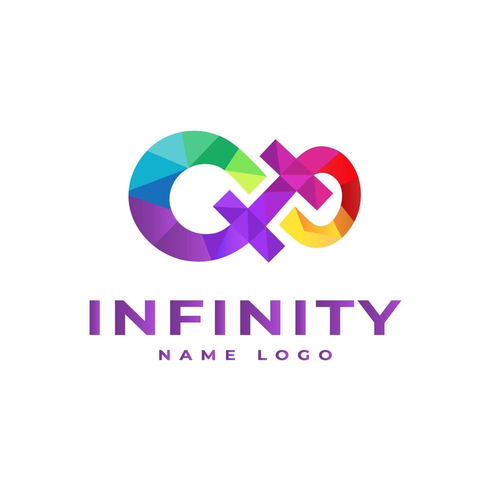 Infinity letter H technology design logo, template, symbol, vector icon