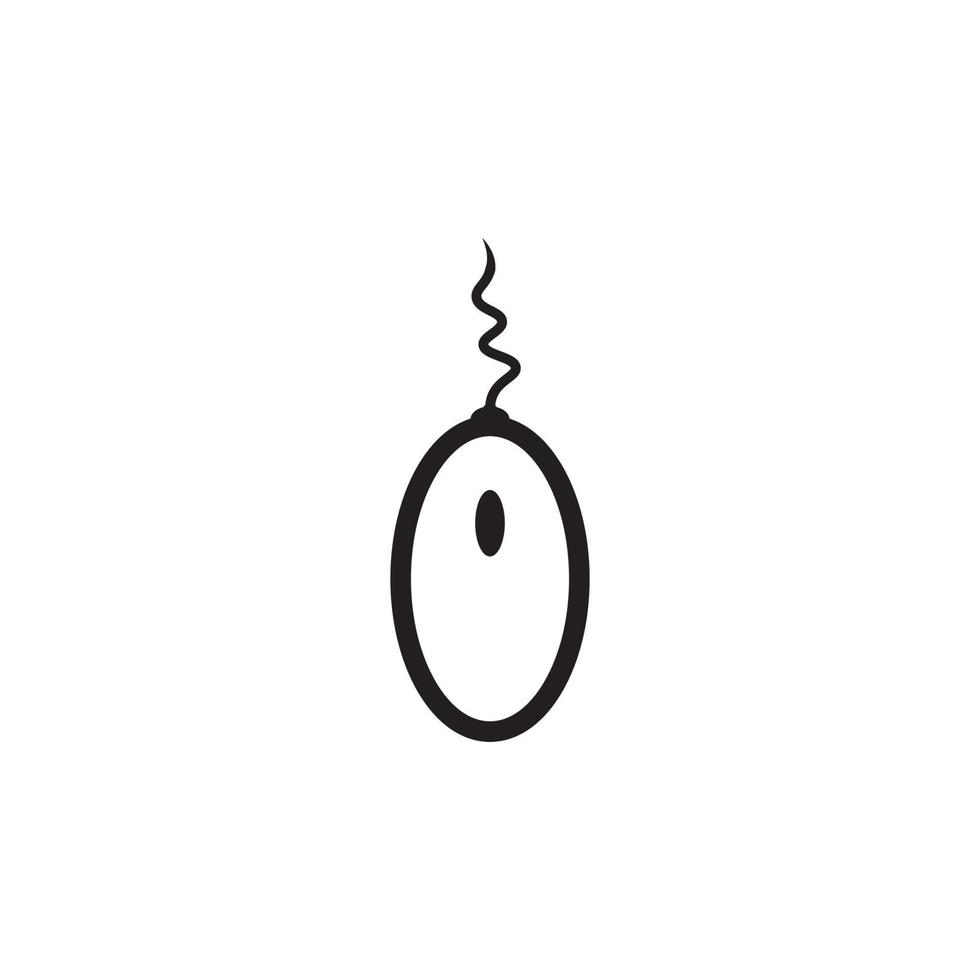 computer mouse logo  vector illustration design