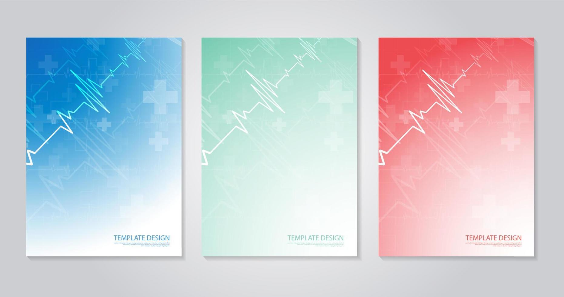 Template brochure or cover book, page layout, flyer design. Concept and idea for health care, technology. science icon pattern medical innovation concept. vector design.