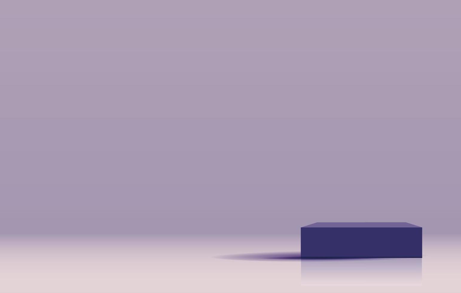 Purple geometric podium square and minimal boxes. empty showcase for cosmetic product presentation. Fashion magazine. vector Illustration design