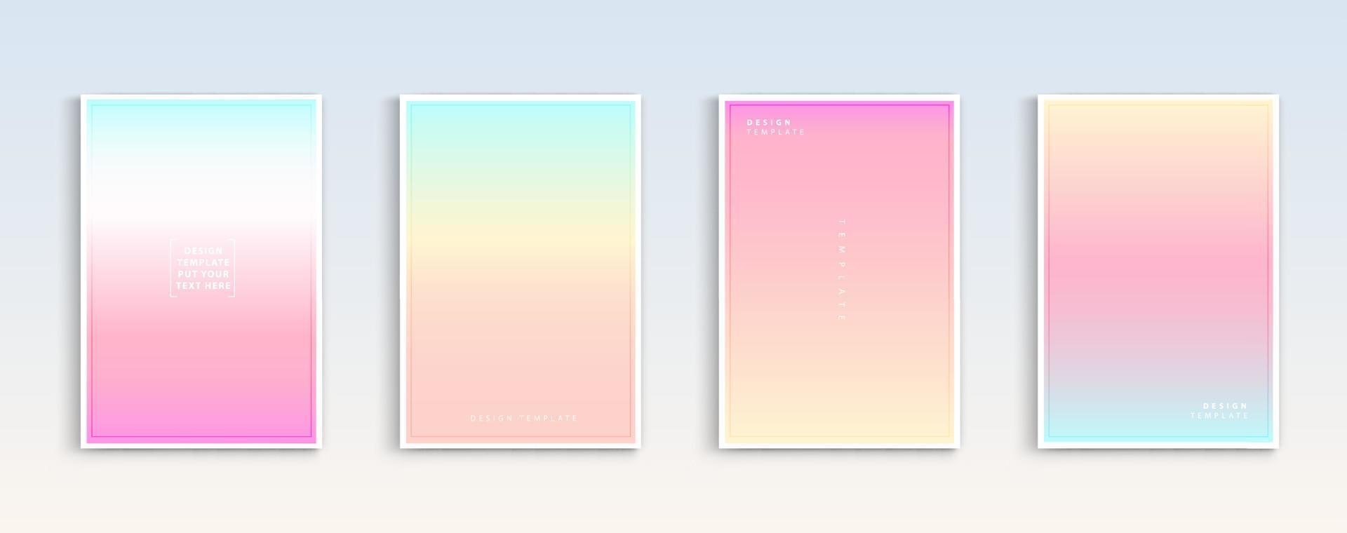 Modern gradients summer, sunset and sunrise sea backgrounds vector set. color abstract background for app, web design, webpages, banners, greeting cards. Vector illustration design