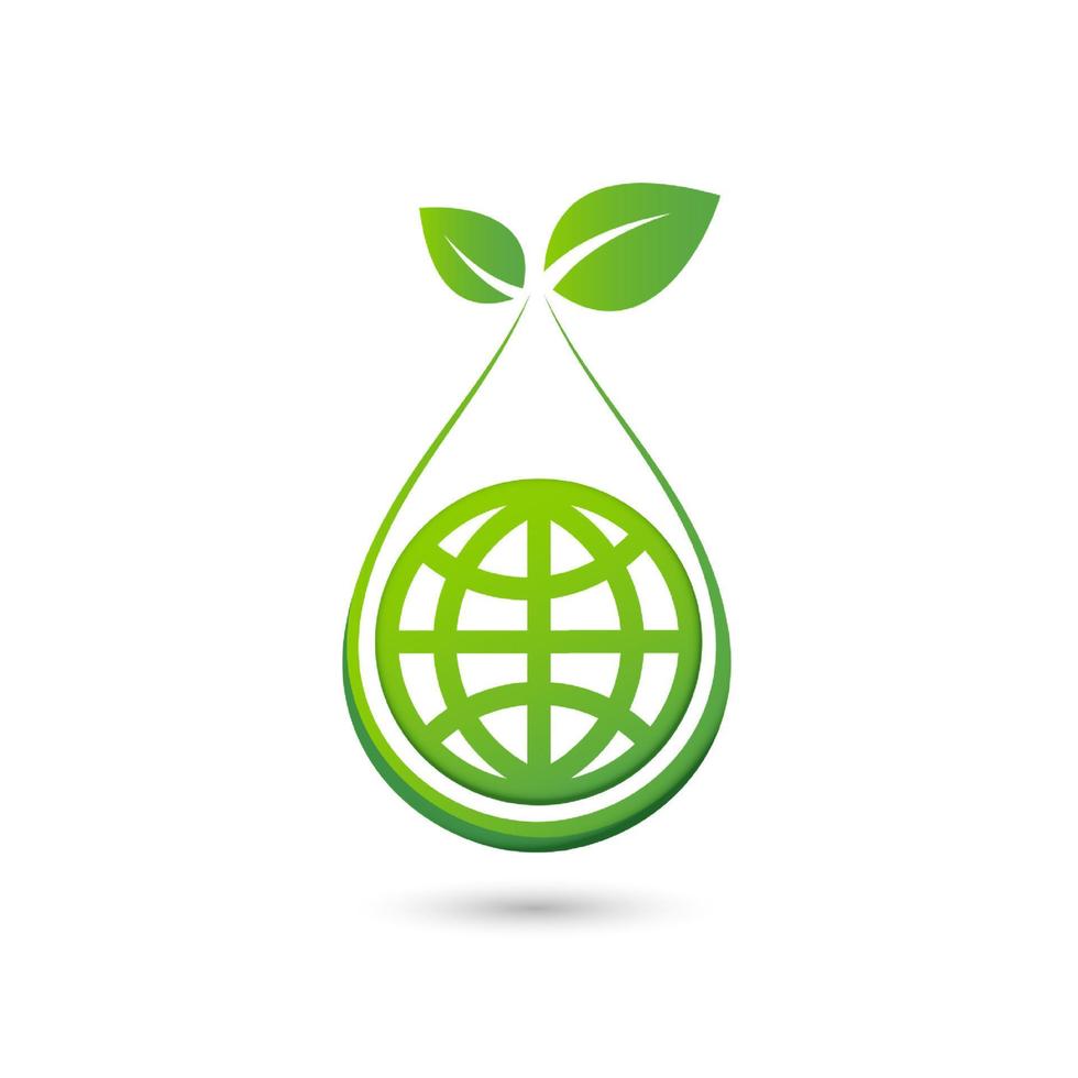 Paper cut of plant sprout ecological abstract concept. seedling tree leaves. save planet nature environment grow life ecology. vector design