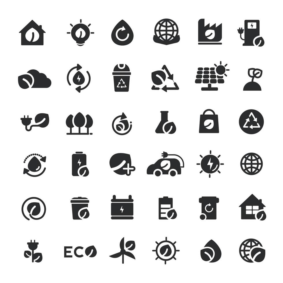Smart home icons set. contains such icon as smart TV, smart light, safety house, temperature control, electric equipment and more. vector design