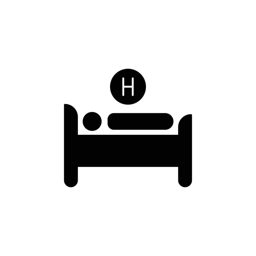 Hospital Bed Icon vector