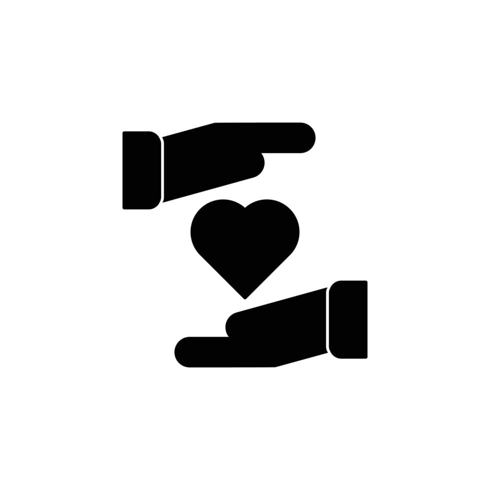 Hand and Love Icon vector