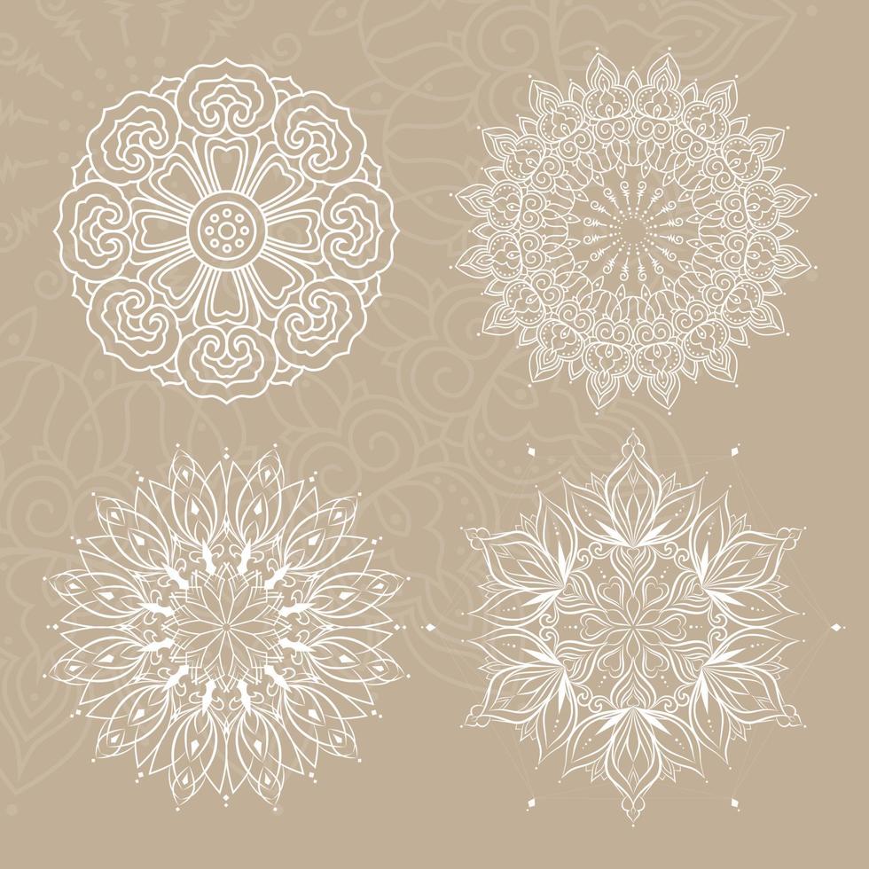 Set of mandalas vector