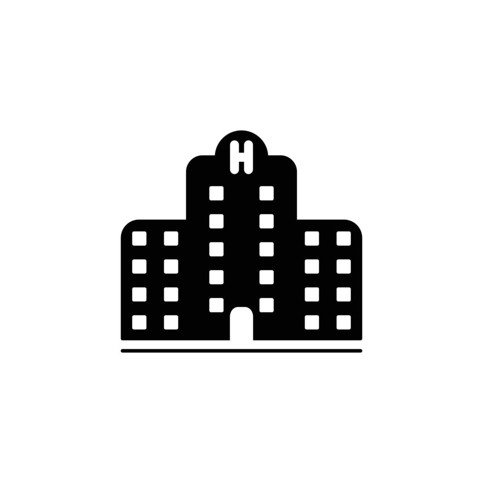 Hospital Building Icon vector