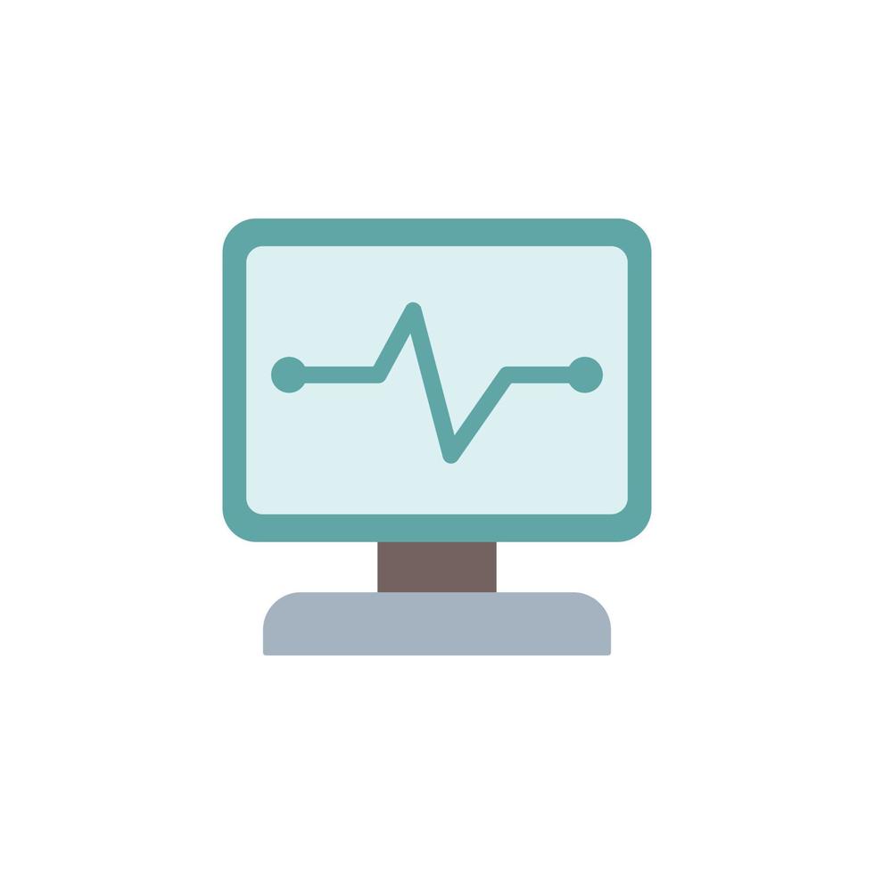 Monitor ICU Icon vector