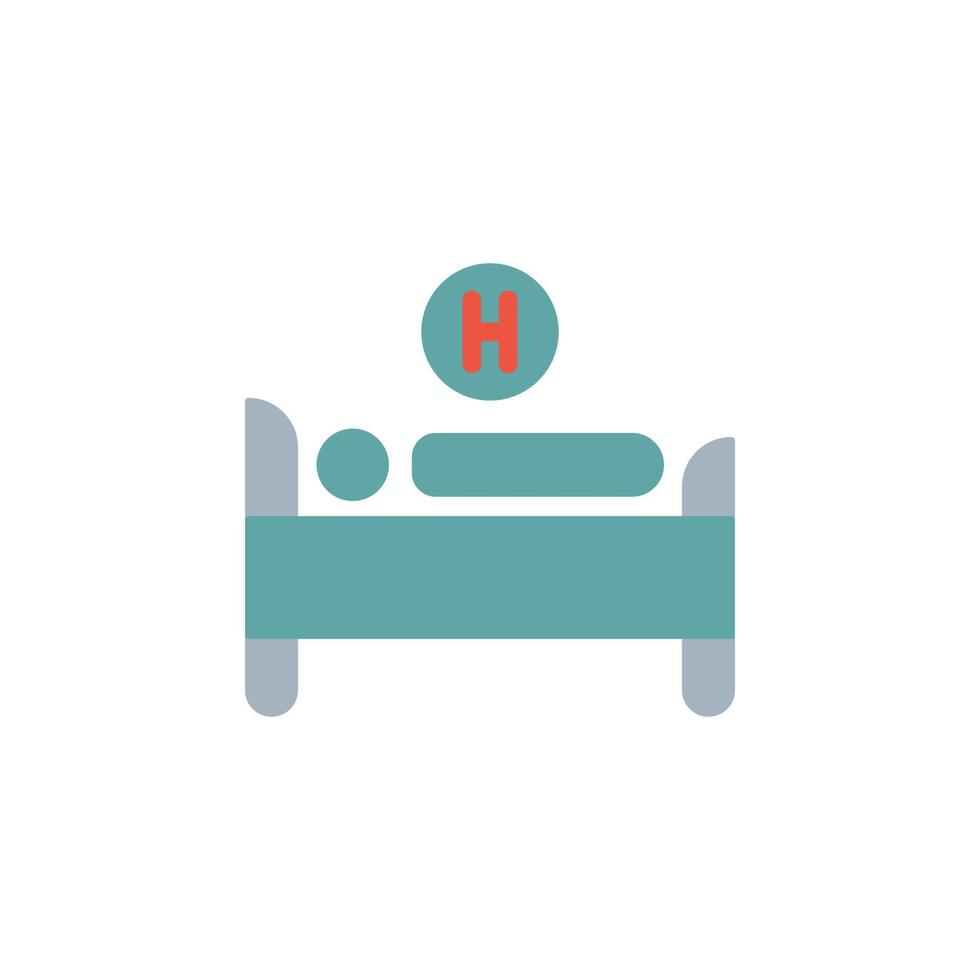 Hospital Bed Icon vector