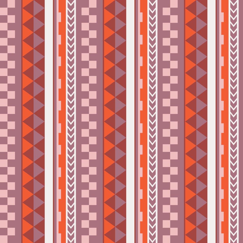 Vector ethnic boho seamless pattern in maori style. Geometric border with decorative ethnic elements. Pastel colors vertical pattern.