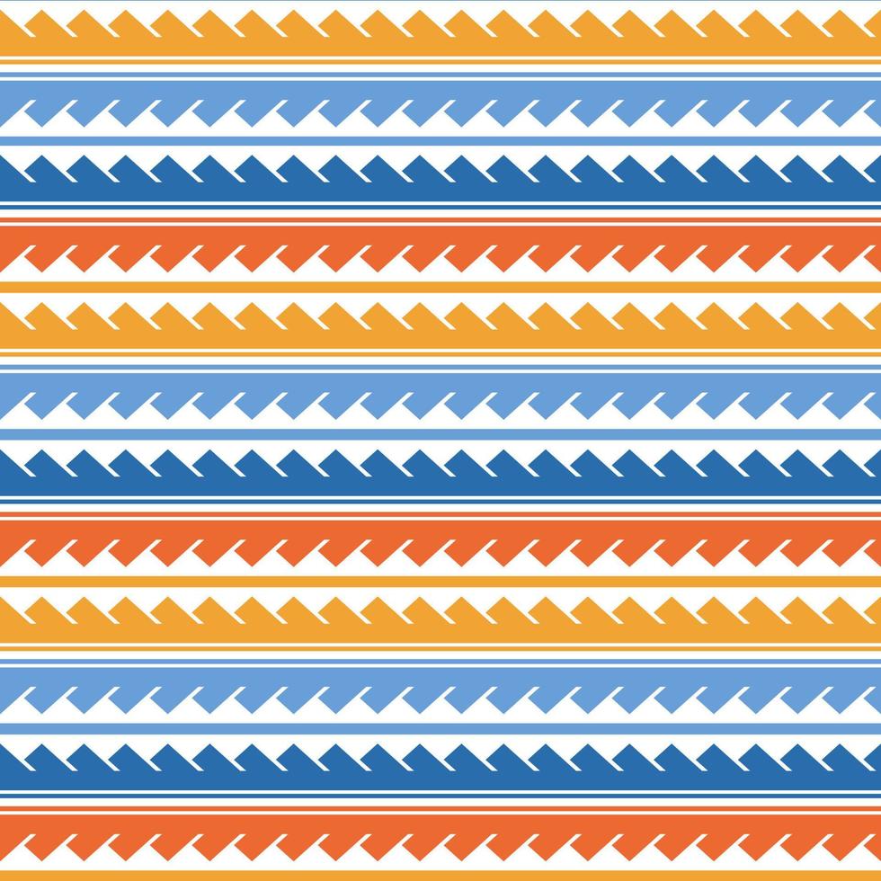 Vector seamless triangles pattern maori, ethnic, japan style. Colorful geometric background.