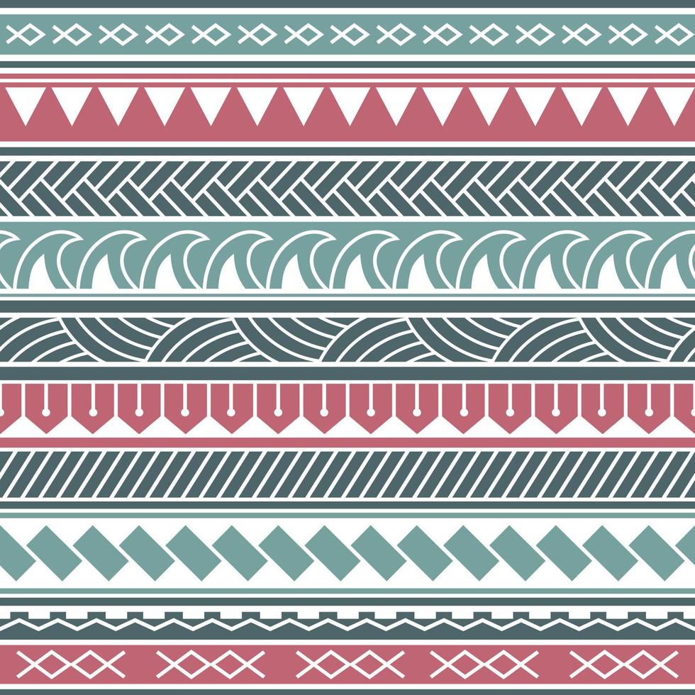 Vector seamless triangles pattern maori, ethnic, japan style. Colorful geometric background.