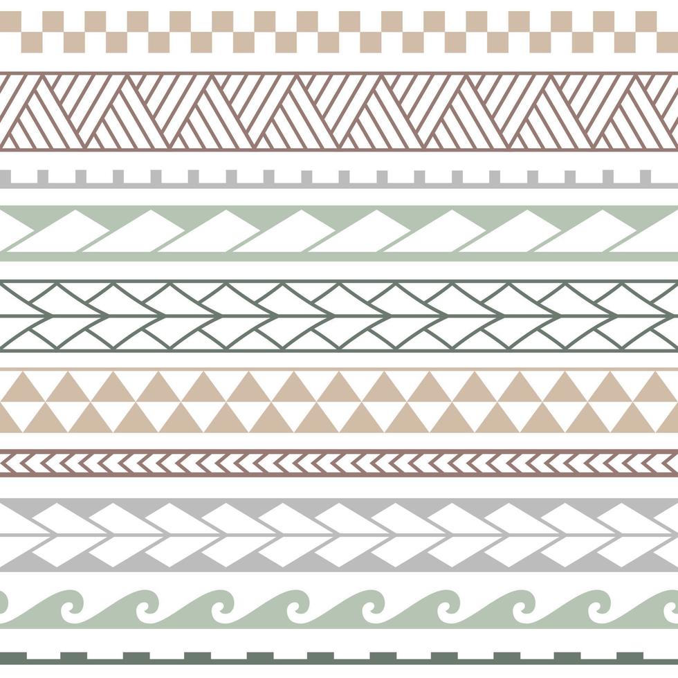 Vector seamless triangles pattern maori, ethnic, japan style. Colorful geometric background.