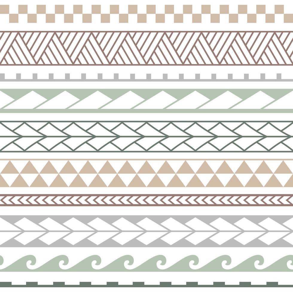 Vector seamless triangles pattern maori, ethnic, japan style. Colorful geometric background.