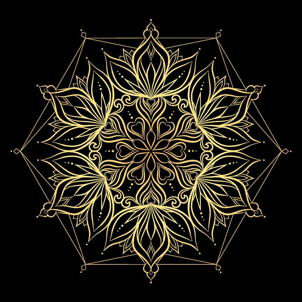 patrón de mandala de color degradado vector