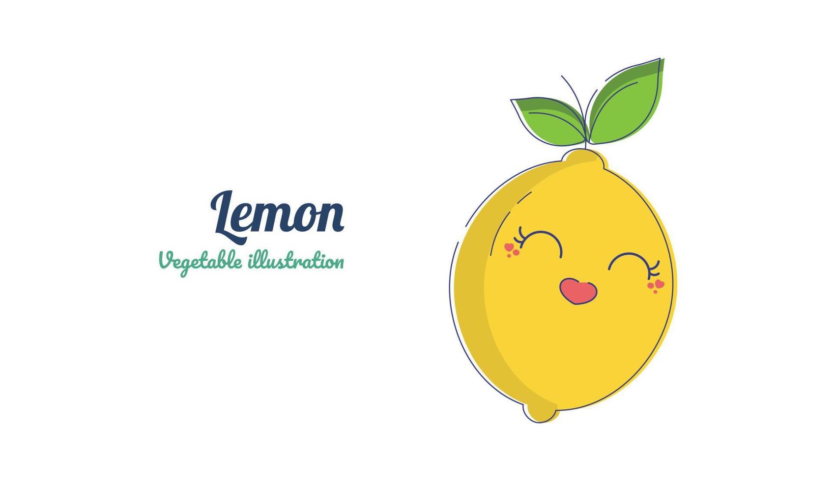 Lemon Illustration design vector