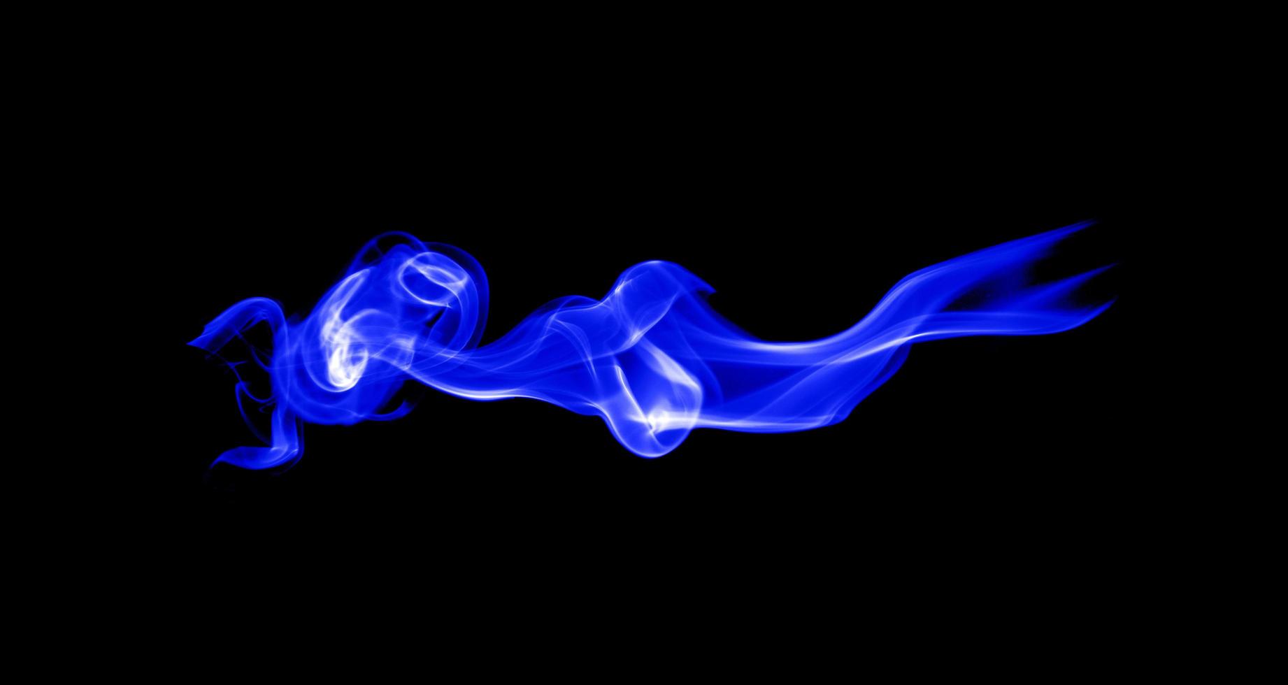 Smoke on black background photo