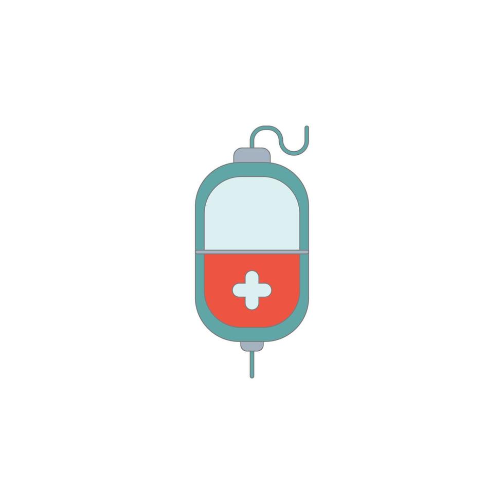Blood Bag Icon vector