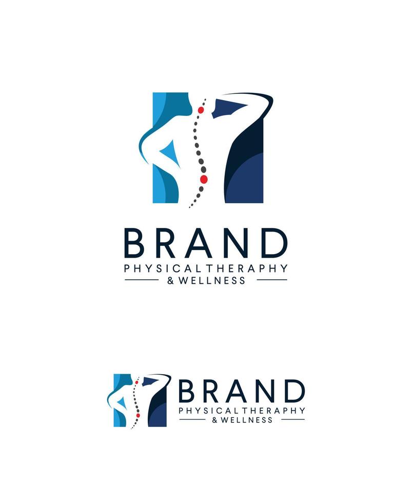 Physical therapy logo for Back bone Medical  design vector