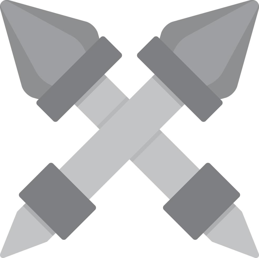 Scepter Flat Greyscale vector