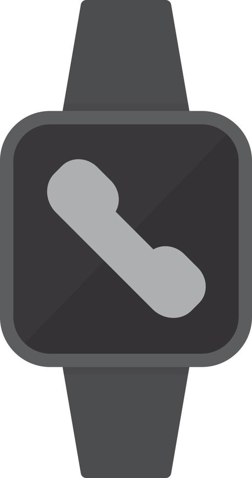 Watch Call Flat Greyscale vector