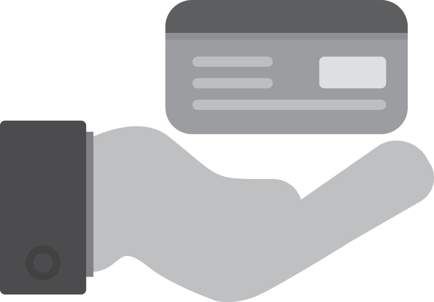 Atm Card Flat Greyscale 9732683 Vector Art at Vecteezy